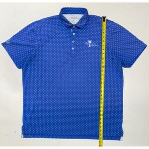 Johnnie-O Golf Polo Shirt Men's‎ XL Blue Copa Cup 2020 Pebble Beach Performance